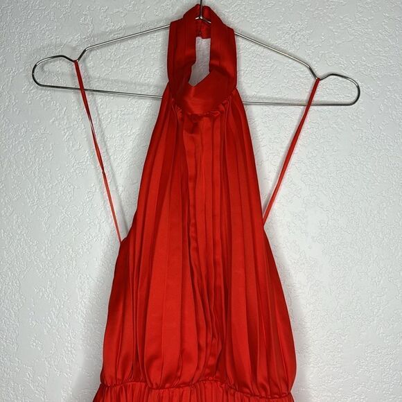 NWT AMUR Amiri Halter Mini Dress in Red Pepper
Size 0 Revolve - Picture 4 of 14